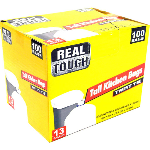 Real Tough Tall kitchen bags 13 gal 48 count